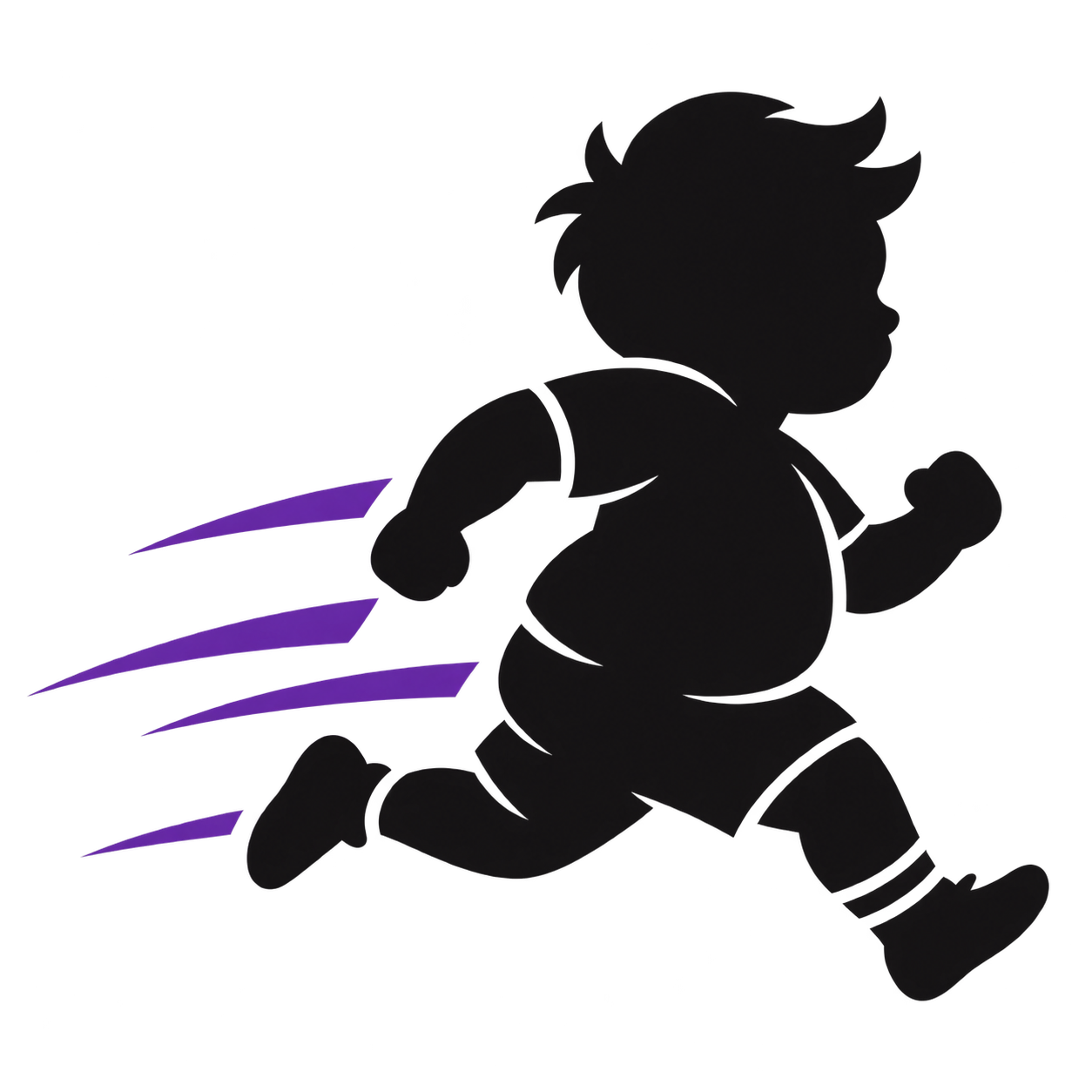 Little Fat Boy running mascot